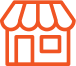 Orange Franchise Store-Front Icon